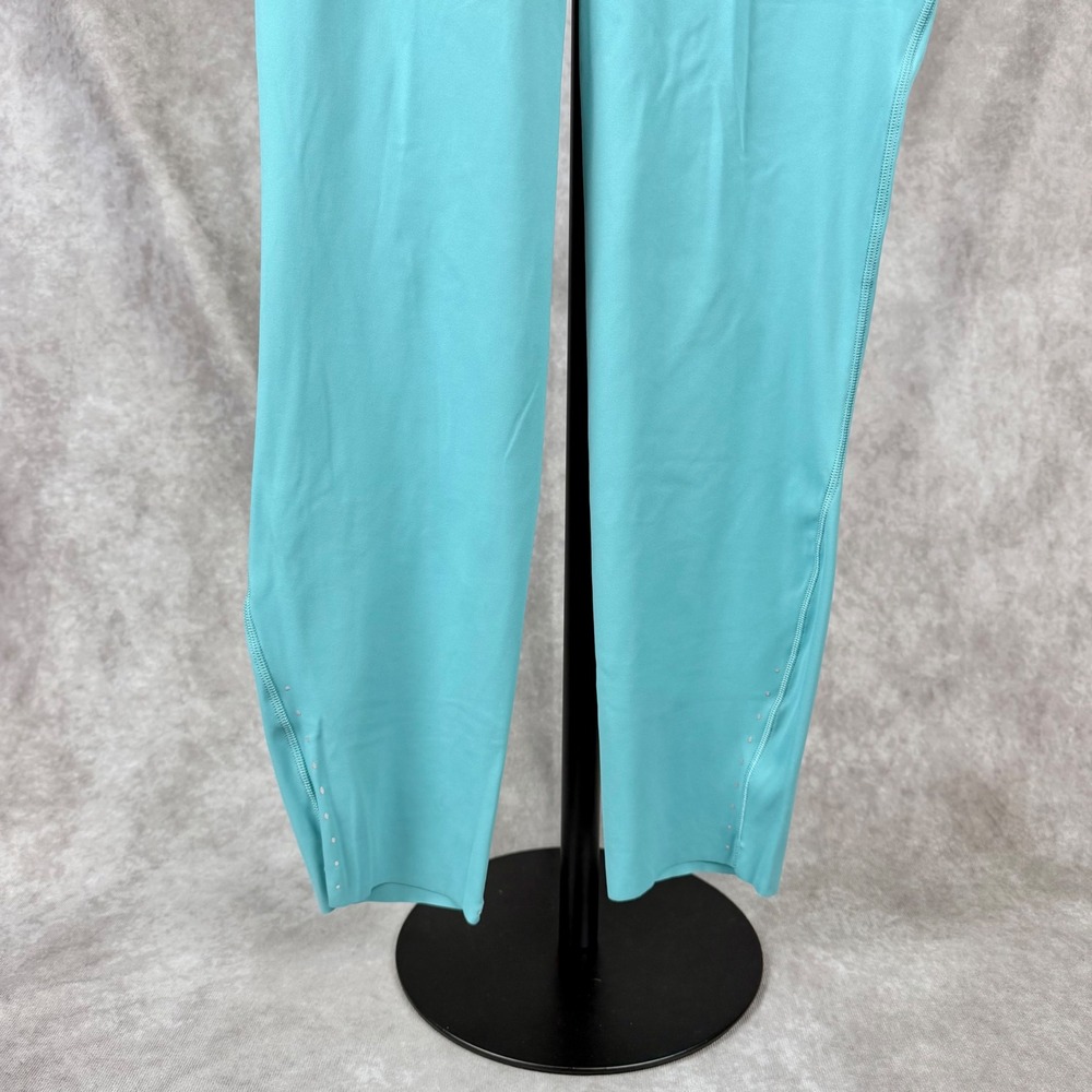 Lululemon Fast and Free High-Rise Crop 25" Turquoise Blue Leggings Size 8 - Picture 3 of 9